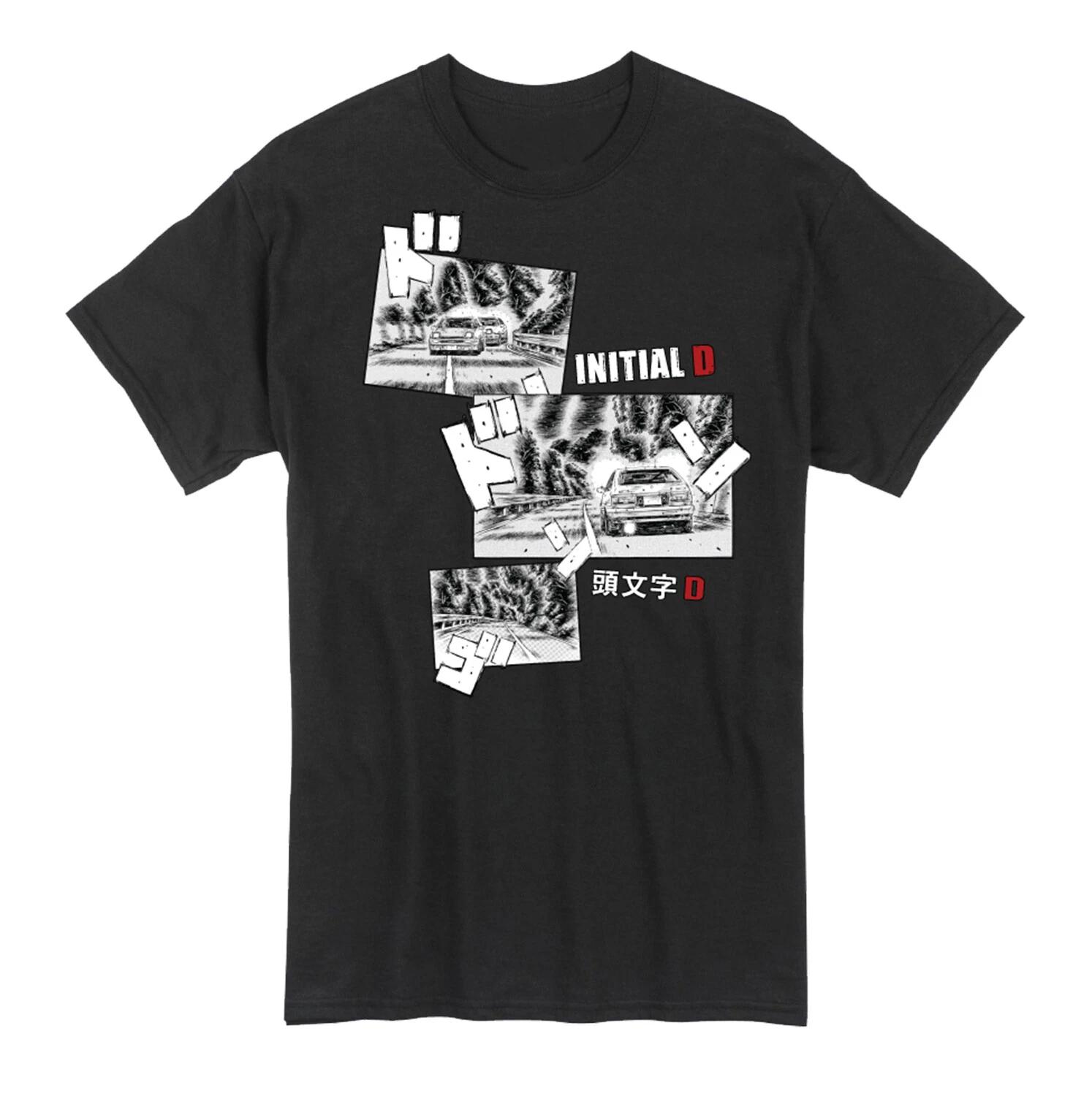 

*Legit* Initial D Manga AE86 Storyboard Unisex Official Anime T-Shirt #492371 L