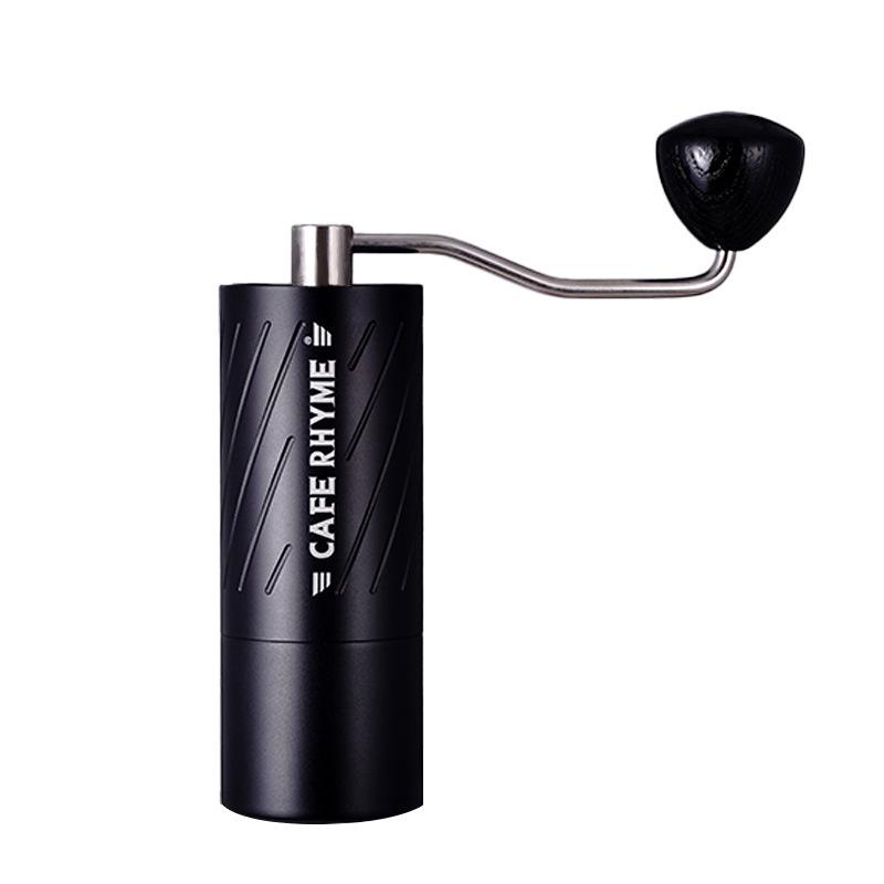 49mm Titanium-Plated Dual Blade Hand-Crank Coffee Grinder for Outdoor Use