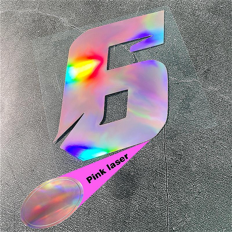 

1 шт. Розовые лазерные наклейки с номерами для мотоцикла, водонепроницаемые, для DIY, для шлема скутера, топливного бака, обтекателя, велосипеда, солнцезащитные виниловые наклейки S-High 5cm