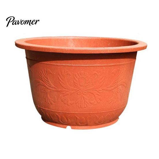 Indoor Outdoor Flower Container Water Lily Planter, Vintage Round Plant Pot, Without Drainage Hole, Large Planter for Bougainvillea Extra Plastic Pot