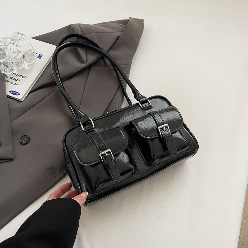 Premium Sense Women's Bag Large Capacity 2025 New Autumn and Winter Niche Design Single Shoulder Underarm Bag Commuter Pillow Bag