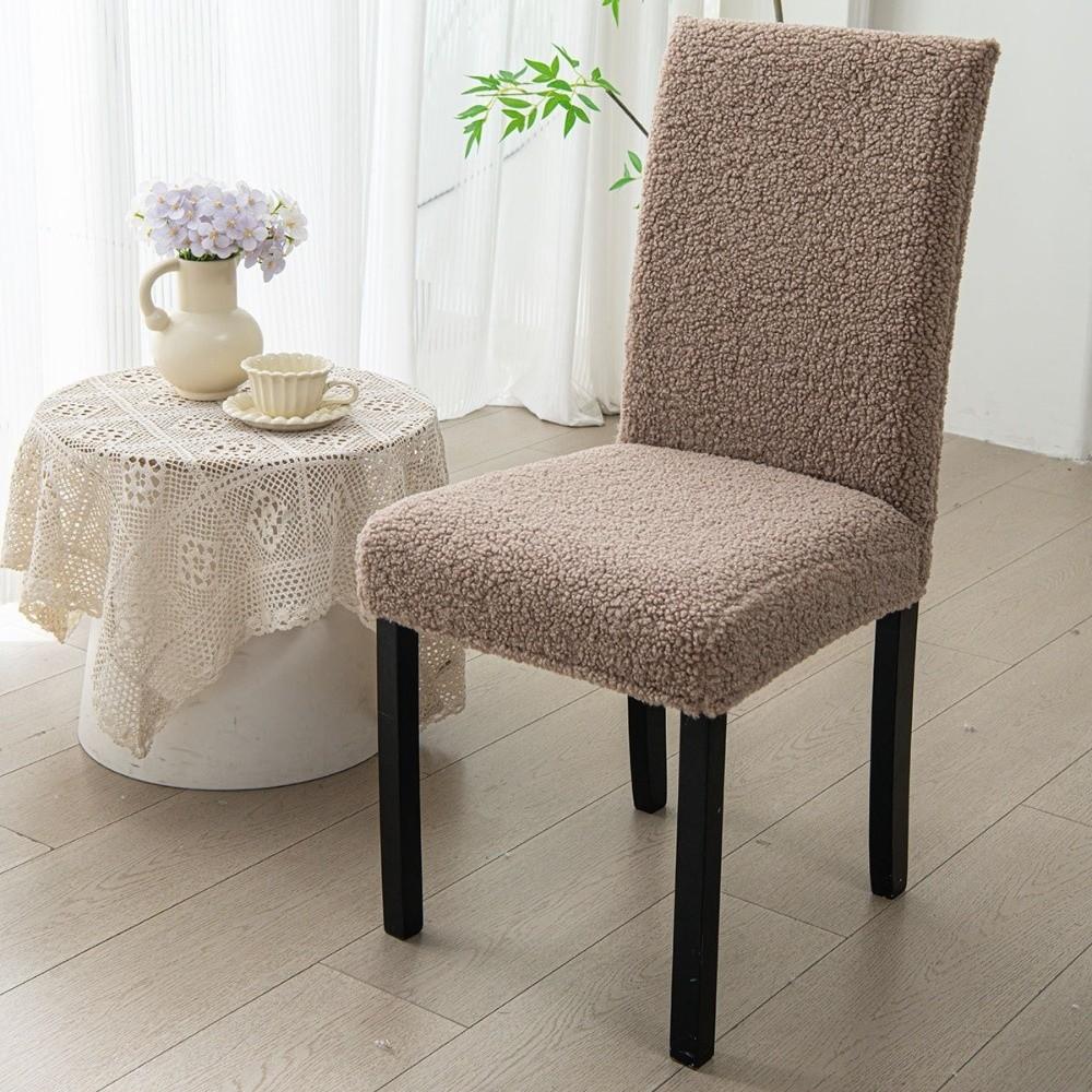 Elastic Stretch Stretch Seat Cover Thick Plush Chair Slipcover Washable Chair Protectors Hotel