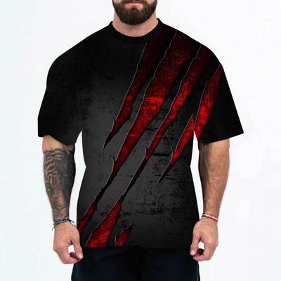 Fashionable 3D Printed T-shirt with Cool Printed Street Trendy Animal Series Round Neck T-shirt