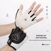Breathable, Non-Slip Half-Finger Cycling Gloves with Silicone Palm Pad, Shock-Absorbing Protection, and High Elasticity for Outdoor Sports Fitness.