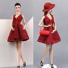 Puppenkleid für Barbie-Puppen, Kleidung, Outfit, V-Ausschnitt, Partykleid für Barbie-Puppenhaus, Hut, Handtasche, Schuhe, Stiefel, 1/6 Puppenzubehör, Kind