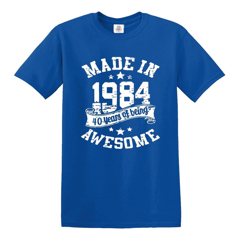 40th Birthday Awesome Made In 1984 TShirt Unisexs Unisexs Present Gift Top Tee