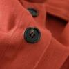 Female Autumn Pure Long Sleeve Clothing Loose Vintage Fit Slimming Lapel Tops