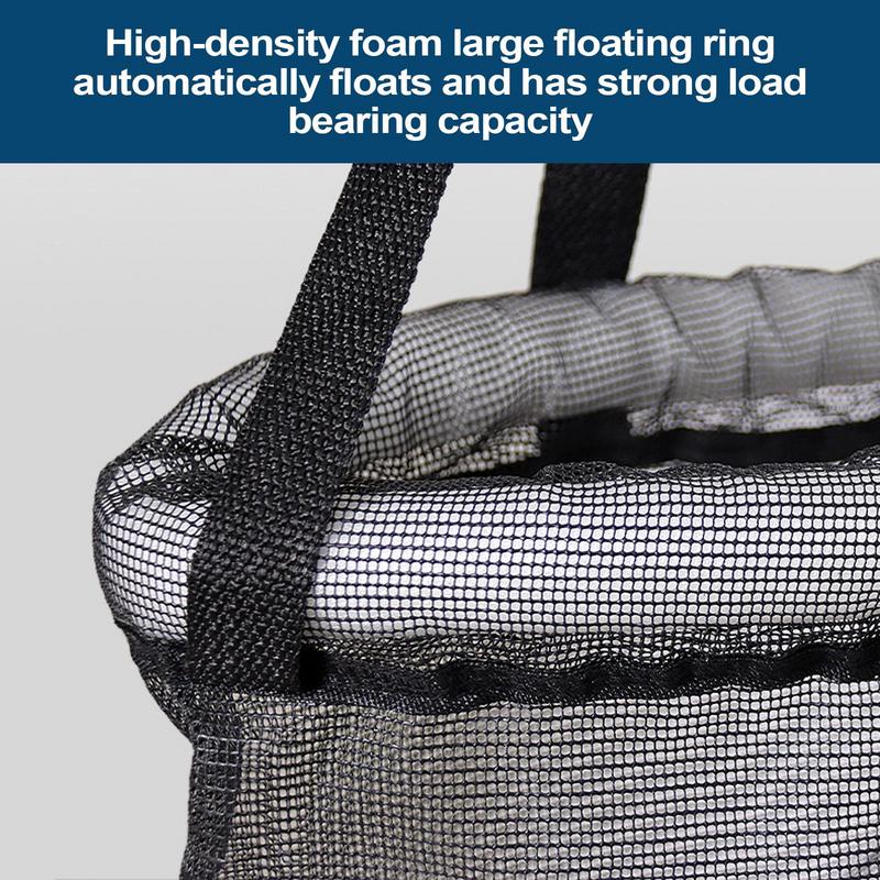 Quick-Drying Floating Fish Basket Fish Cage Folding Floating Fishing Bags Portable Net Cage For Storage Bait Crayfish Minnow