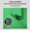 1 X 3m Green Photography Backdrop Set with 4 Clips Polyester Background Screen for Studio/Live Streaming