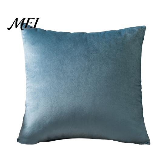 Plush Velvet Throw Pillowcase Solid Color Pillow Cover, Soft Case, 17.7x17.7 Inch Smooth Cushion Cover for Sofa, Bed, Office, Cozy Home Decor Luster