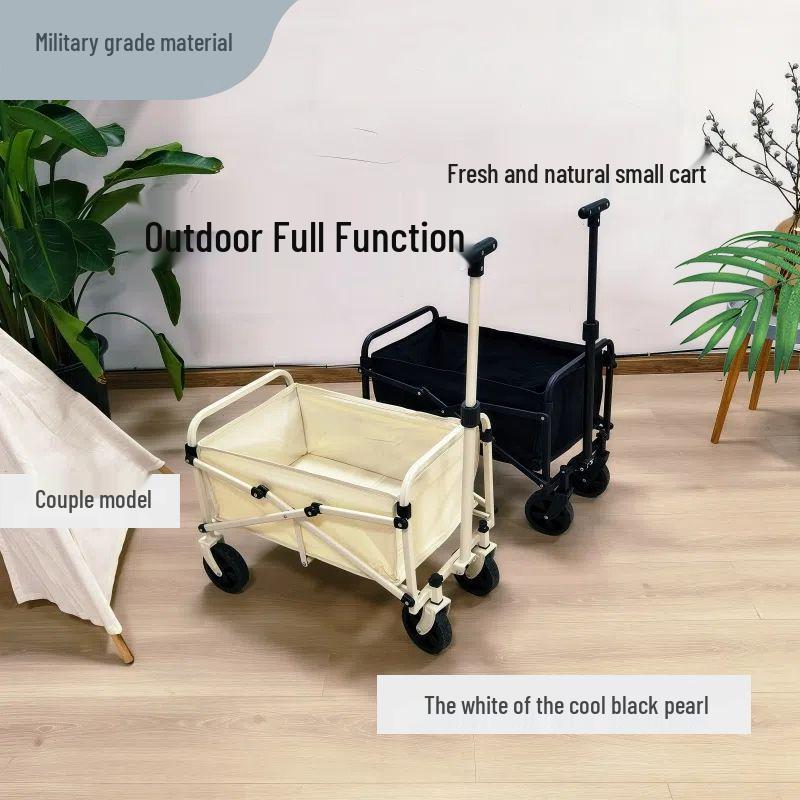 Compact Folding Cart for Outdoor Camping, Grocery Shopping, and Express Delivery