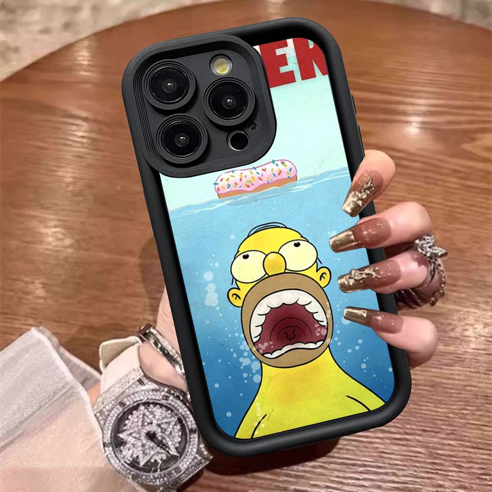 

Чехол для телефона Simpsons с анимацией для взрослых для iPhone 17 16 15 14 13 12 11 Pro Max Mini Plus Мягкая задняя крышка из ТПУ iPhone 16pro max