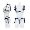 Lady 2 Pieces Lingerie Bowknot See Through Sexy Butterfly Bra Panty Girl Intimate Underwear Set