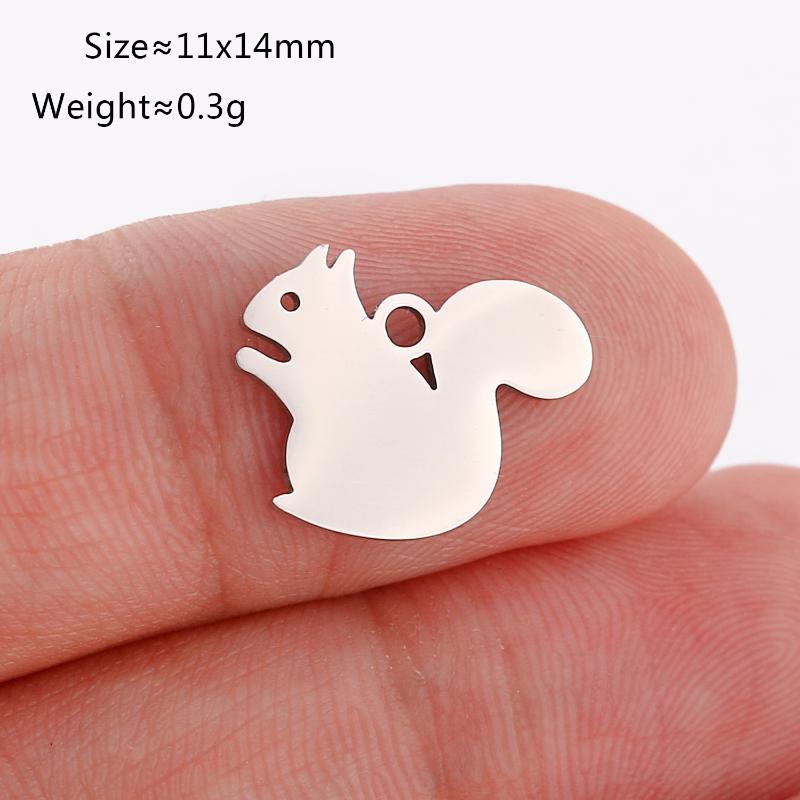 1Pc Stainless Steel Horse/Sheep/Giraffe Charms Cute Elephant Animal Pendant Diy Jewelry Making Accessory For Necklace Bracelet