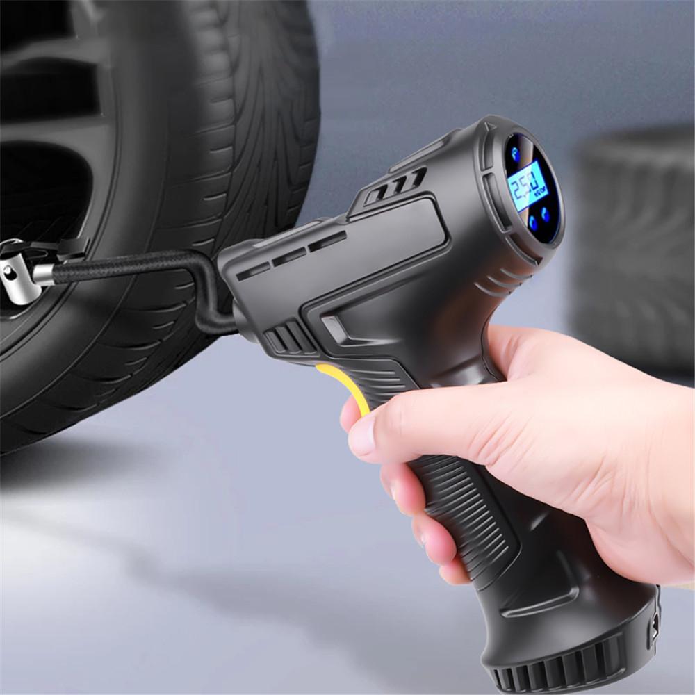 Car Air Pump 120W Car Inflation Pump Wireless/Wired Handheld Air Pump Compressor Smart Home Car Motorcycle Inflatable Pump