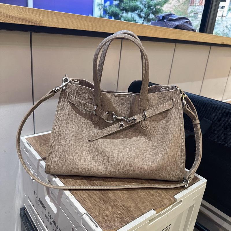 

Женская сумка-тоут 2025 новая кожа первый слой коровьей кожи универсальная премиум большая вместимость плечевая портативная сумка-мессенджер для поездок 29x11x21cm