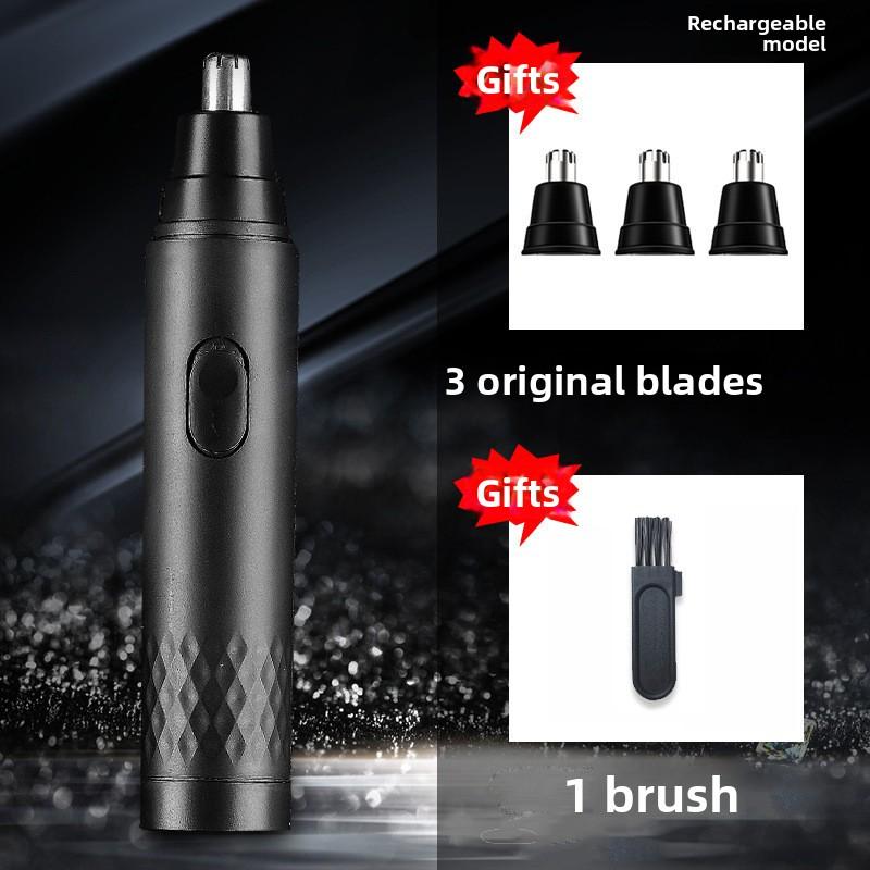 Electric Nose Hair Trimmer, Small Razor, Stainless Steel Head for Women, Waterproof Hand Charging, Hole Plucking Machine