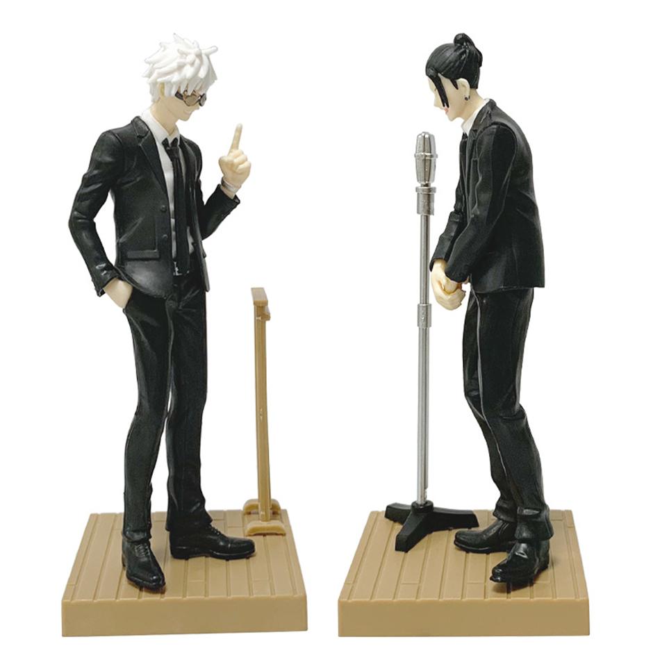 Nowa figurka Anime Jujutsu Kaisen 17cm Garnitur Gojou Satoru Figurka Akcji Przystojny Mężczyzna w Garniturze Figurka Geto Suguru Model Kolekcjonerski PVC