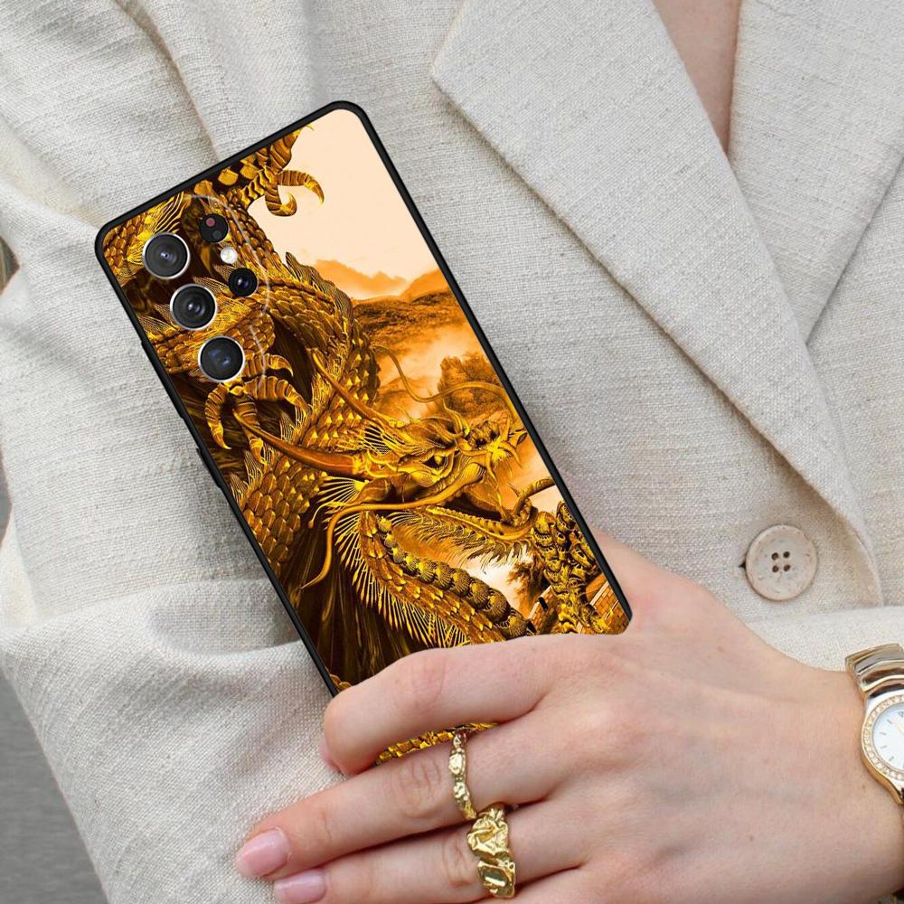 Chinese Dragon SOFT Cell Phone Case for Samsung Galaxy S26 Ultra S25 S24 S23 S22 S21 S20 Note10 Cover