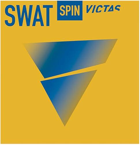 

VICTAS Swat Spin Table Tennis Rubber, Spin-Type Tension Back Soft, Red, 2.0, 200140