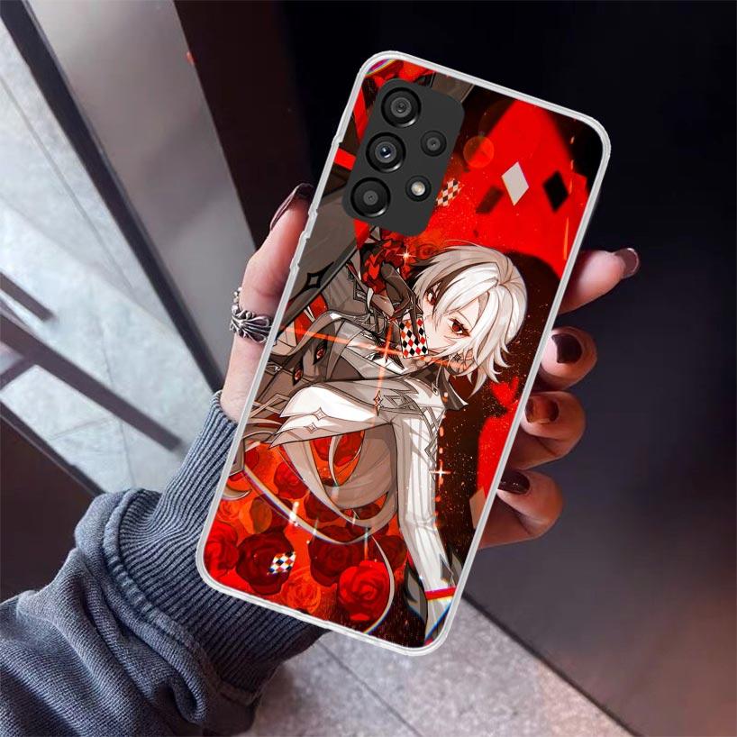Arlecchino Genshin Impact Phone Case For Samsung Galaxy A52 A51 A50S A32 A22 A12 A02S A72 A71 A31 A70 A30S Note 20 Ultra 10 Plus