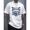 "DALLAS" Letters, Patterns, Printed Men'S T-and Kids Tshirts, Men'S Novel Pattern Design