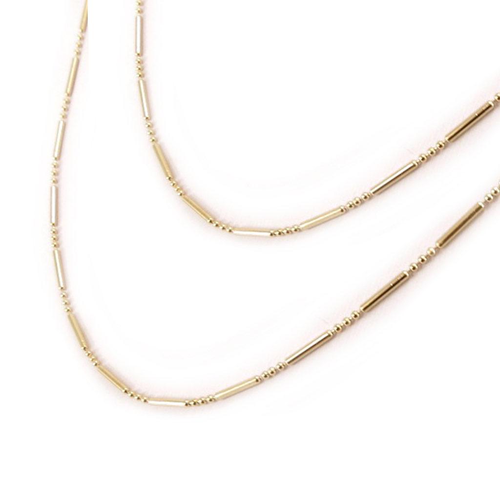 Les Trésors De Lily [C4563] - Chaine Plaqué Or 'Kenya' doré - 45 cm 1 mm