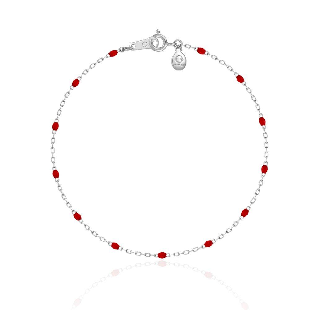 Staygem 14K Pom Pom Chain Bracelet_Red
