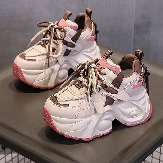 Top Selling 8CM Height Increasing Dad Shoes for Women, Spring  New Versatile Casual Shoes, Thick Soled Women's Shoes