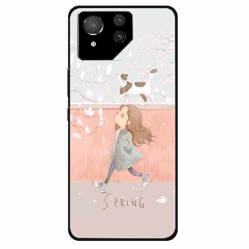 For Asus ROG Phone 8 Case Lovely Soft Silicone Lion Fundas For ASUS Rog Phone 8 Pro Cover Marble Cat Phone8 8pro Protector Bag