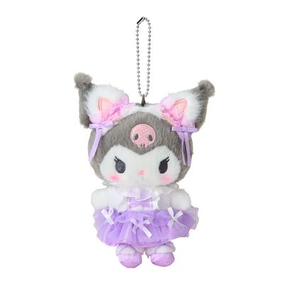 [Sanrio] Maskot Tutucu (Beyaz Kedi Balerin) Kuromi 414573