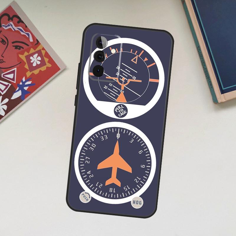 Flight Instruments Case For Samsung Galaxy A06 A16 A26 A36 A56 A55 A35 A15 A53 A32 A52 A33 A13 A14 A34 A54 A17