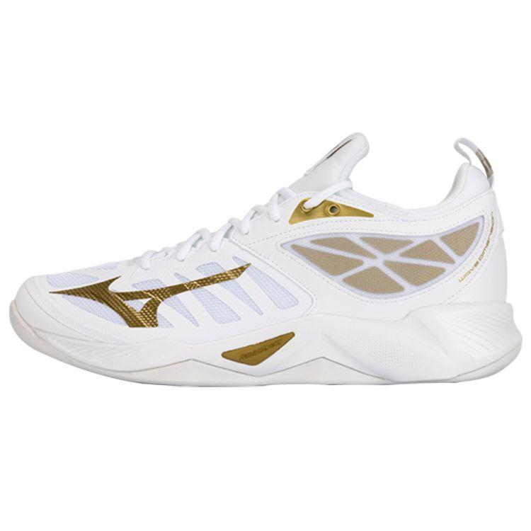 Mizuno Wave Dimension Unisex Low Top Training Shoes White Gold V1GC224068 38.5