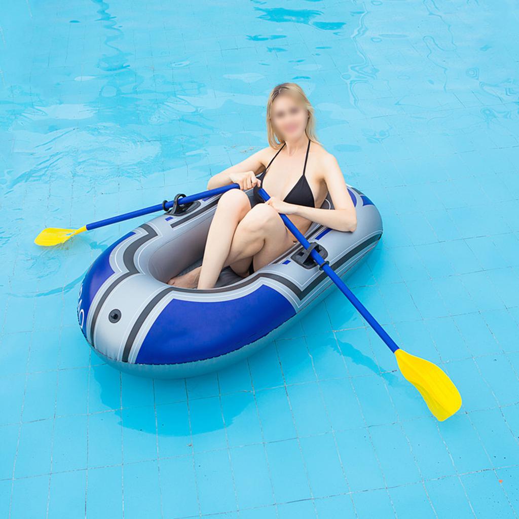 Inflatable Boat, Thickened PVC Single Person Kayak for Fishing, with Folding Design for Hiking and Outdoor Activities, 150 x 100cm, 80kg Capacity