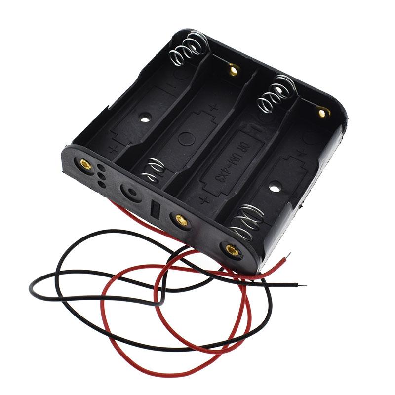 AA Size Power Battery Storage Case Box Holder Leads With 1 2 3 4 6 Slots Container Bag DIY Standard Batteries Charging Droship