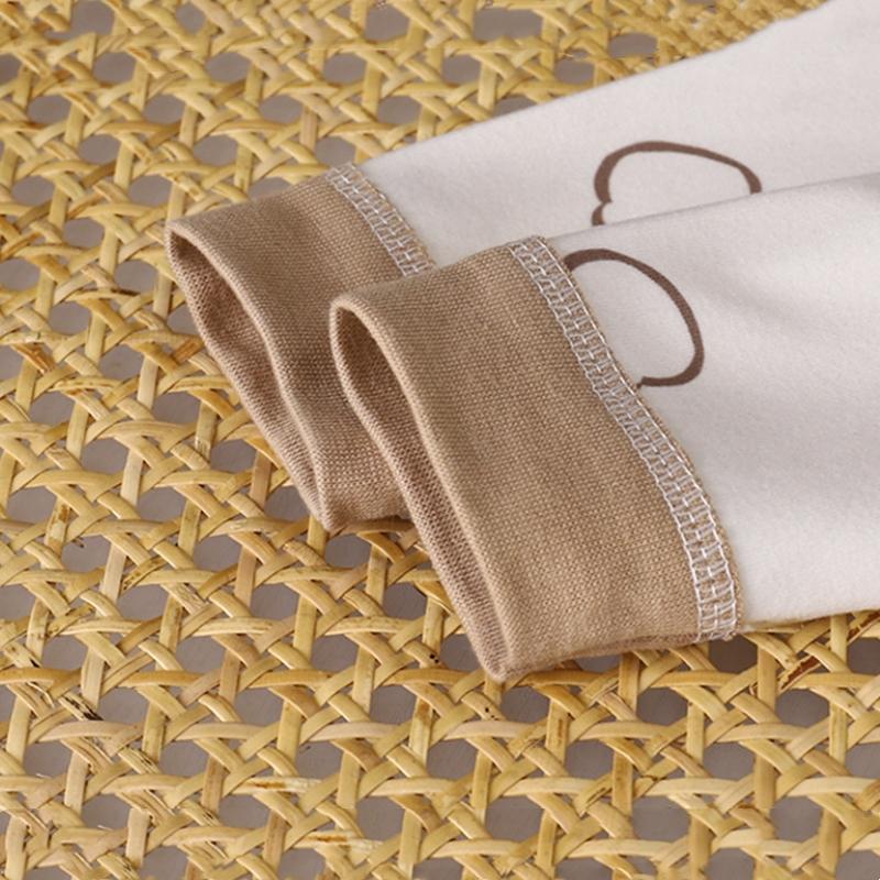 2-teiliges/Set Kinder Herbst Warme Schlafanzugsets Baby Jungen Mädchen Niedlich Cartoon Langarm T-Shirt Tops + Hosen Kleinkind Freizeit Nachtwäsche Unterwäsche