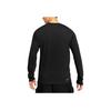 Nike Solid Color Casual Round Neck Breathable Long Sleeve T-Shirt Men Tops Black DO9270-015