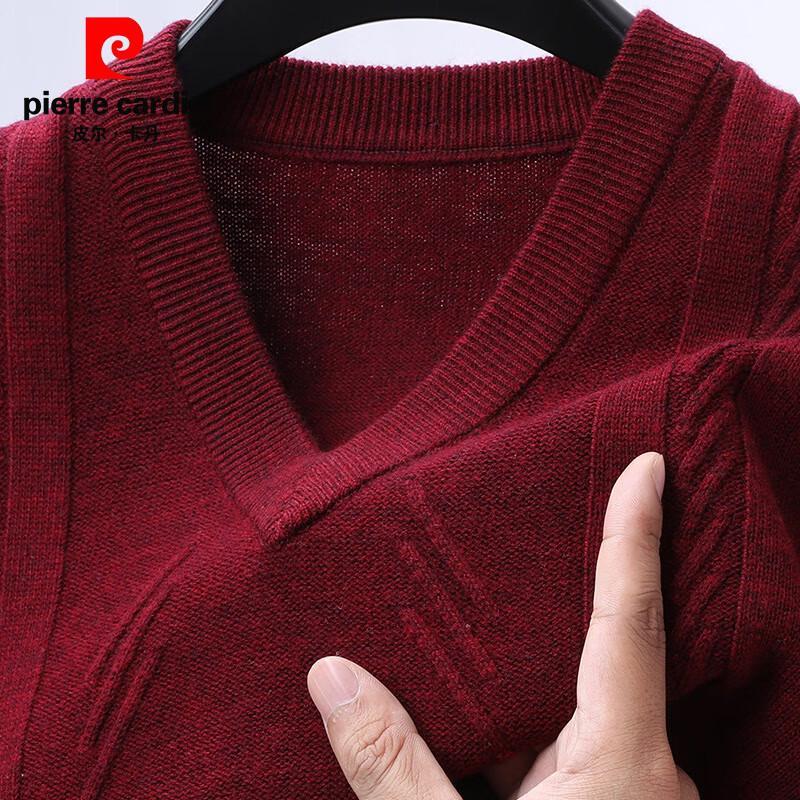 Pierre Cardin Men's 100% Wool V-Neck Vest