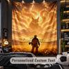 Personalized Wall Tapestry,Naruto Custom Printed Name, Fabric Wall Art For Indoor Room Backdrop