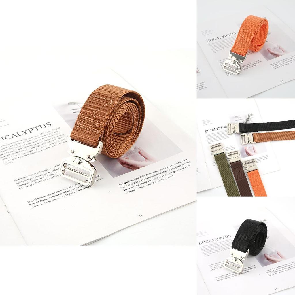 Men Women Canvas Belt With Quickrelease Plastic Buckle For Outdoor Gear And Casual Wear