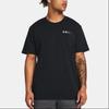 Under Armour Heavyweight Left Chest Logo Graphic Pullover Short Sleeve T-Shirt Men Tops Black 1382904-001