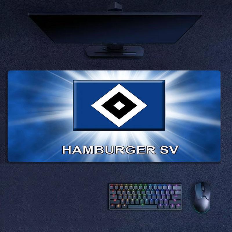 Hamburger SV Mouse Pad, Large Gaming Desk Mat, Non-slip XXL Mousepad for Laptop & Tablet, Mini PC Playmat with Stitched Edges