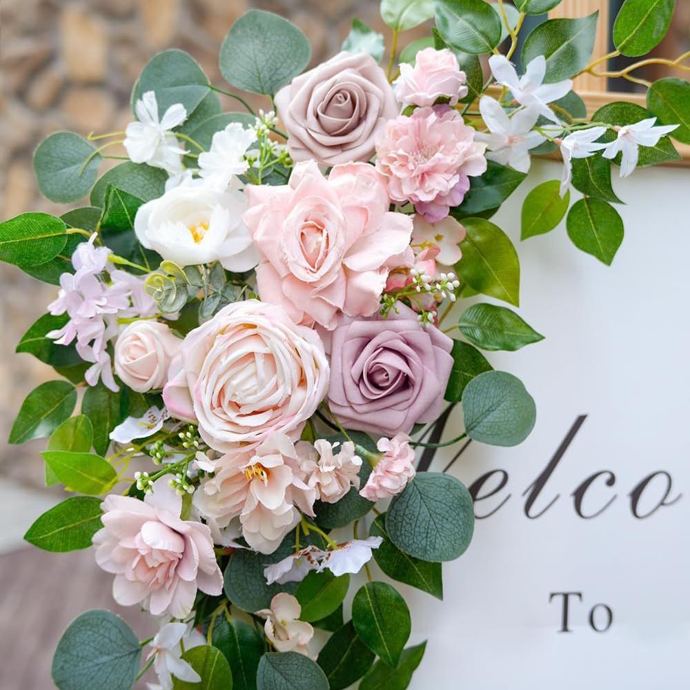 Outdoor Wedding Arch Flower Welcome Arch Door Gate Banquet Style Floral Decoration Simulation Flower Supply