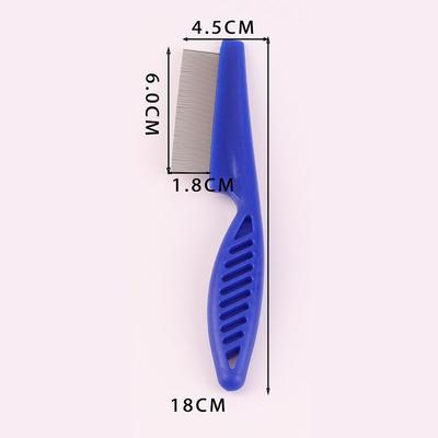 Lice Pet Comb Pet Hair Shedding Comb Stainless Steel Flea Comb for Cat Dog Long Hair Brush Pet Grooming Cleaning Supplies GSZ03