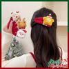 Pince à cheveux BB de Noël en peluche épaisse pour femmes - Mignon, Grand, Accessoires Décoratifs
