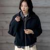 New ArrivalS Open Run Women S Check Layered Collar Zip Up blouSon