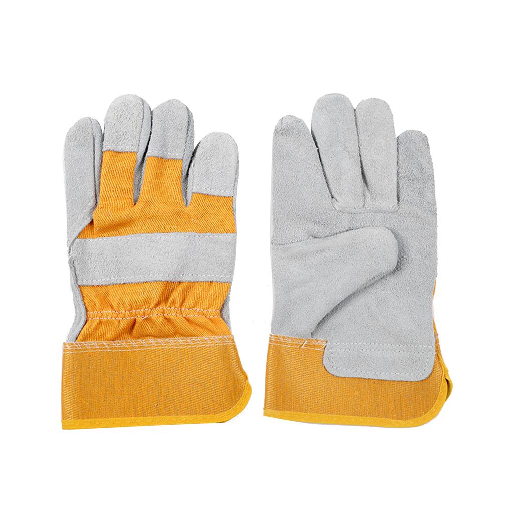 Welding Gloves Heat Resistant Cowhide Leather Forge Gloves Hands Protection In Welding Oven Grill