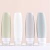 4Pcs/Set Soft Silicone Travel Bottle Empty Refillable Lotion Bottle  Sub-bottling Tool