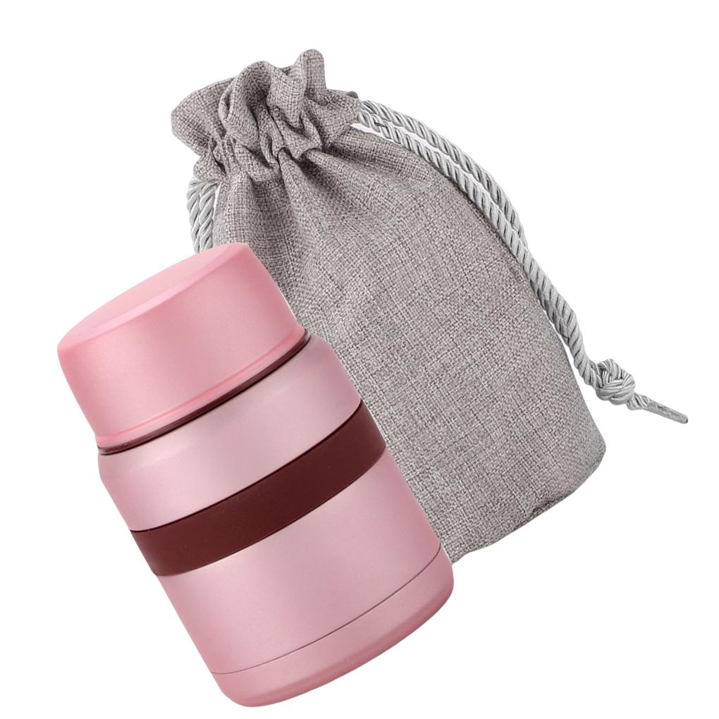 

350 мл Вакуумная тушеная кастрюля 304 из нержавеющей стали для завтрака и ужина, домашняя кухня, переносная бутылка, изолированная посуда для напитков pink