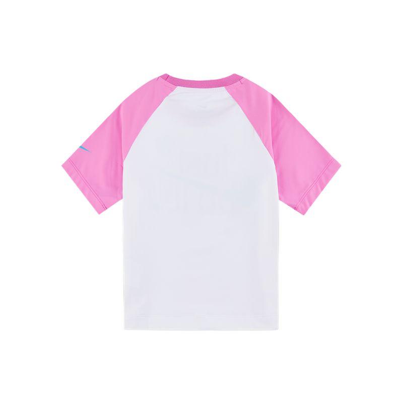 Nike Wildflower Raglan Sleeve Round Neck Short Sleeve T-Shirt Kids Tops Fun-Pink II3528-675